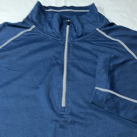 Cloudveil BLUE 1/4 Zip Pullover shirt cotton blend Long Sleeve hiking 2xl men’s - Picture 2 of 9